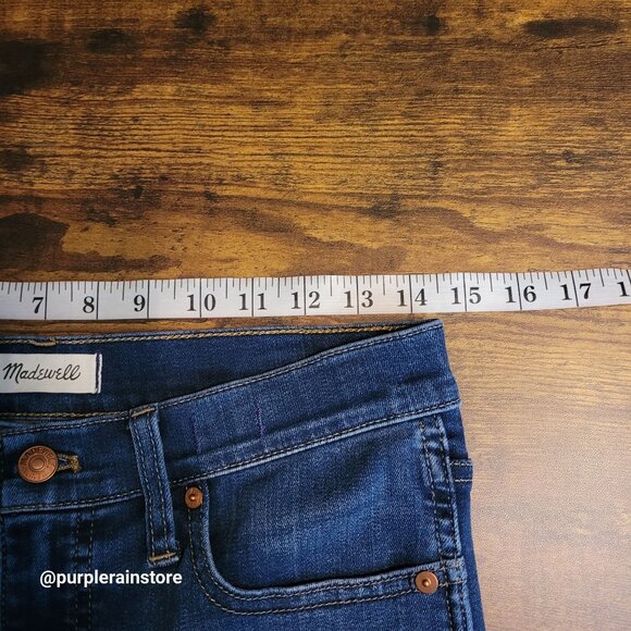 Madewell Jeans 28 Skinny 10" High Rise Danny Wash Tummy Control Stretch Denim - Picture 8 of 13